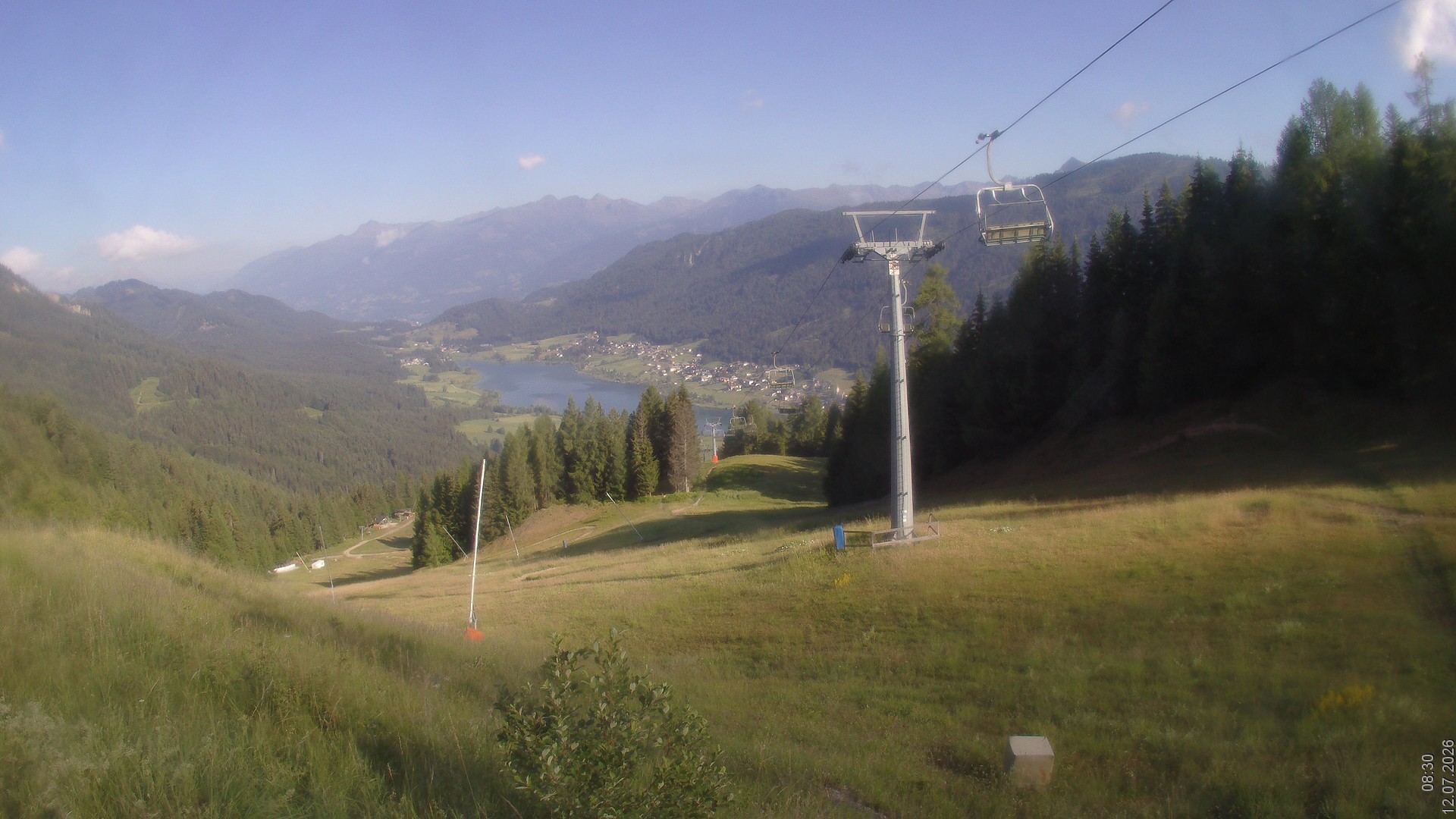 Archiv Foto Webcam Bergbahnen Weissensee - Bergstation