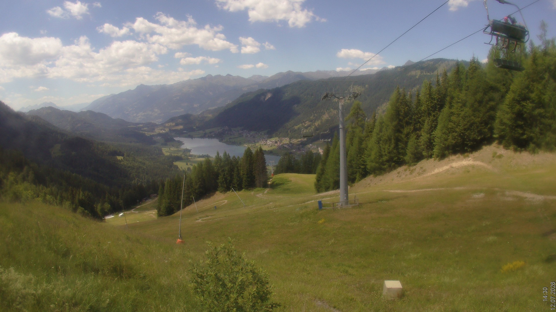 Archiv Foto Webcam Bergbahnen Weissensee - Bergstation