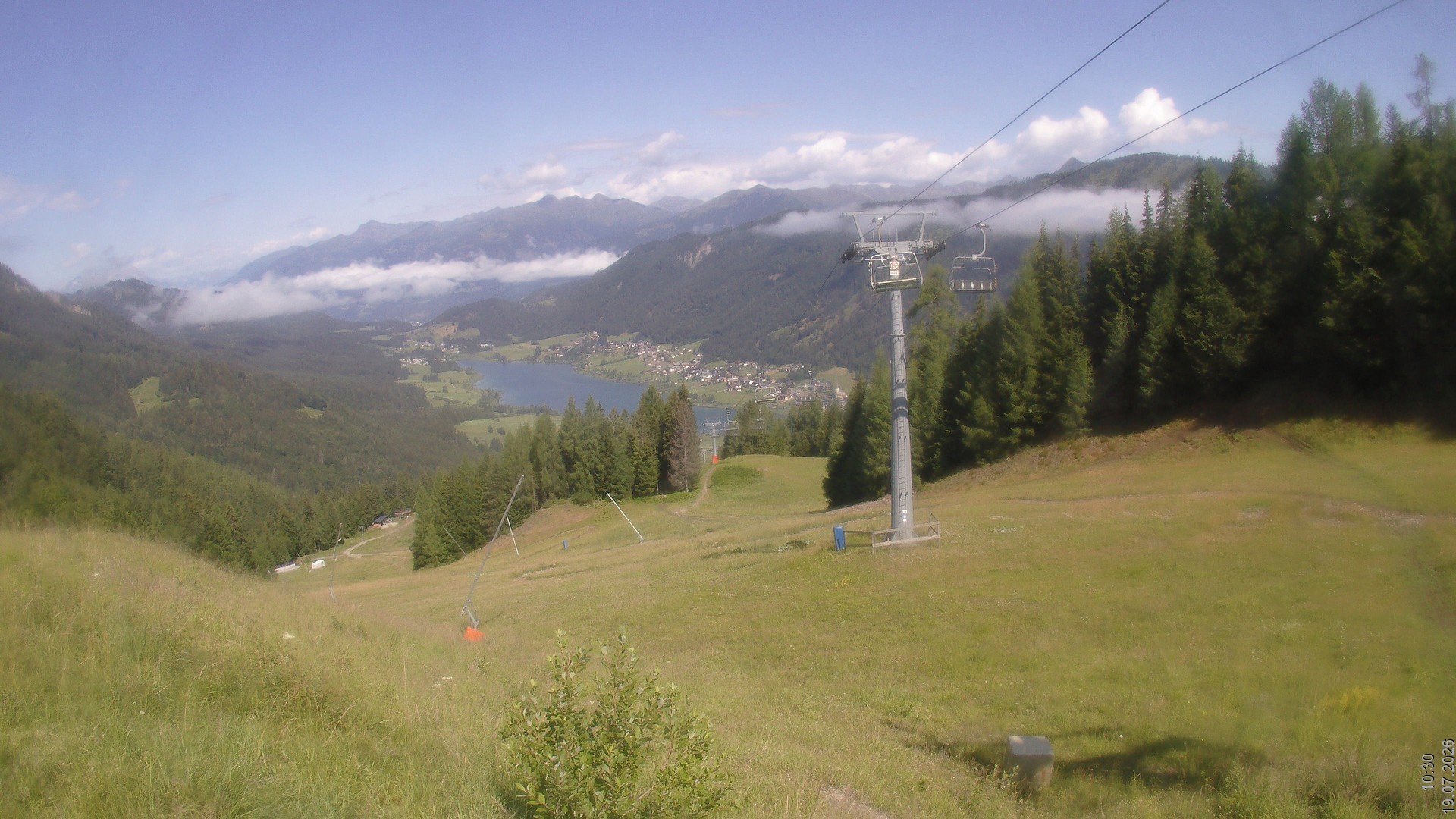 Archiv Foto Webcam Bergbahnen Weissensee - Bergstation