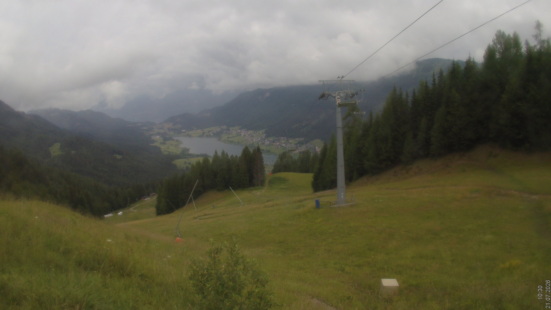 Archived image Webcam Naturpark Weissensee - Carinthia