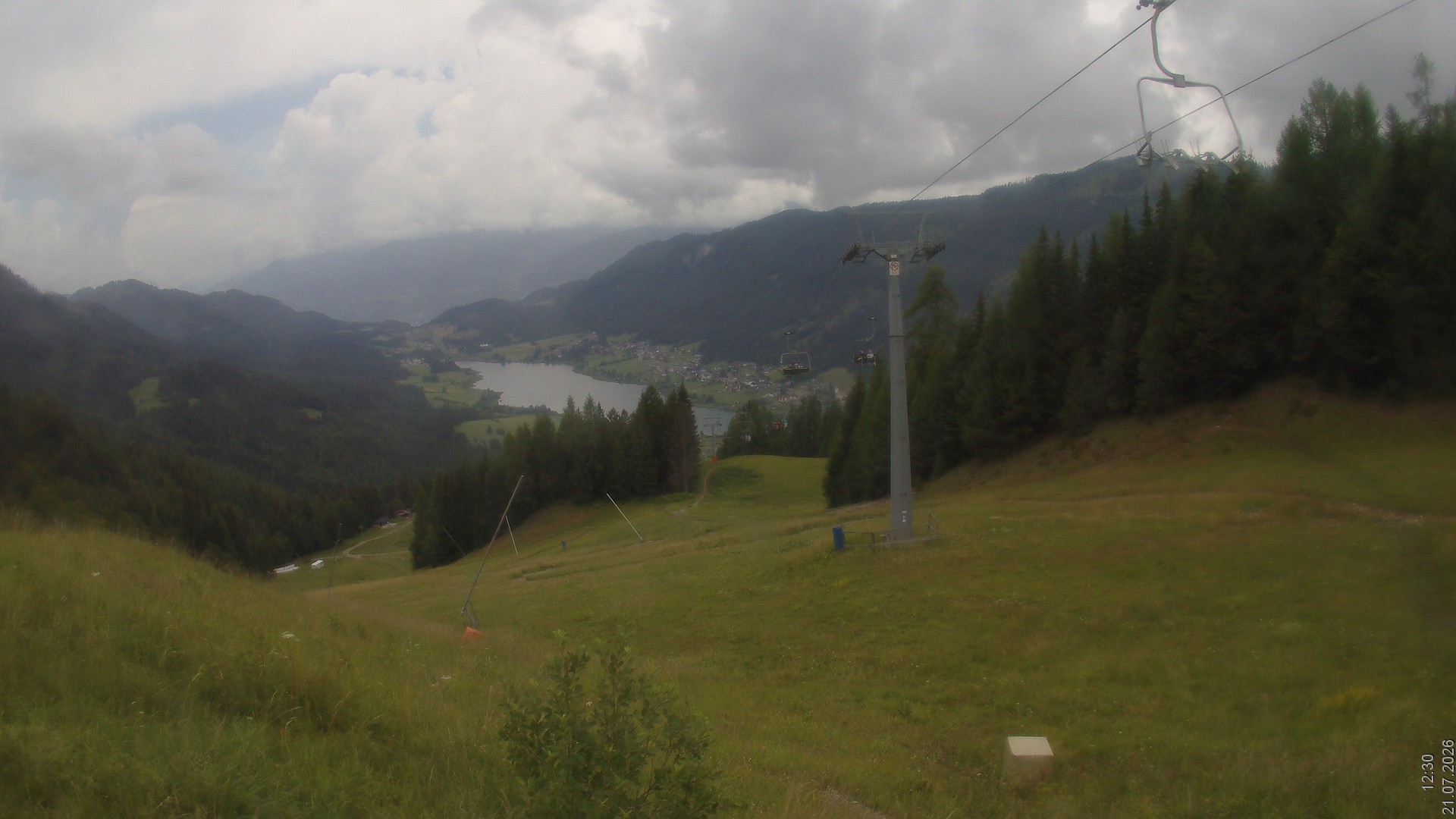 Archived image Webcam Naturpark Weissensee - Carinthia