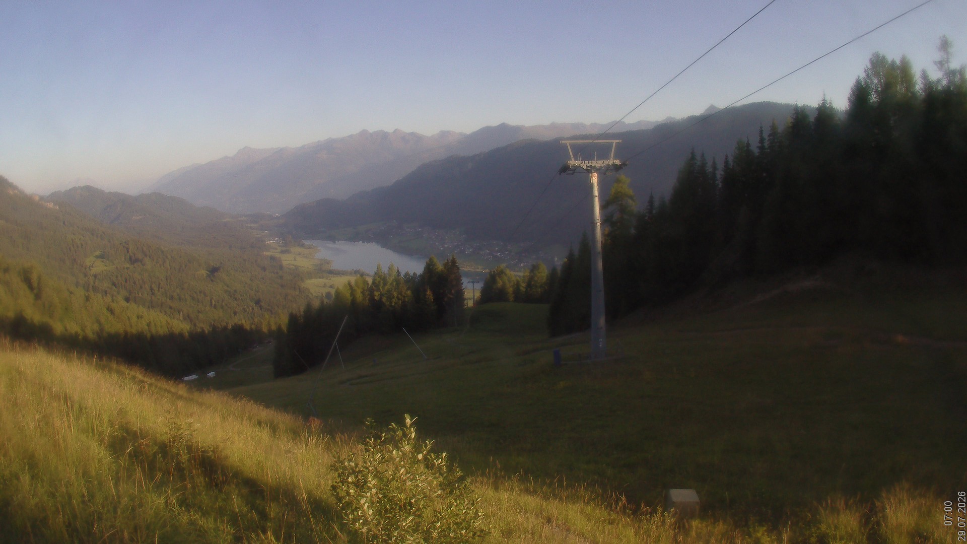 Archiv Foto Webcam Bergbahnen Weissensee - Bergstation