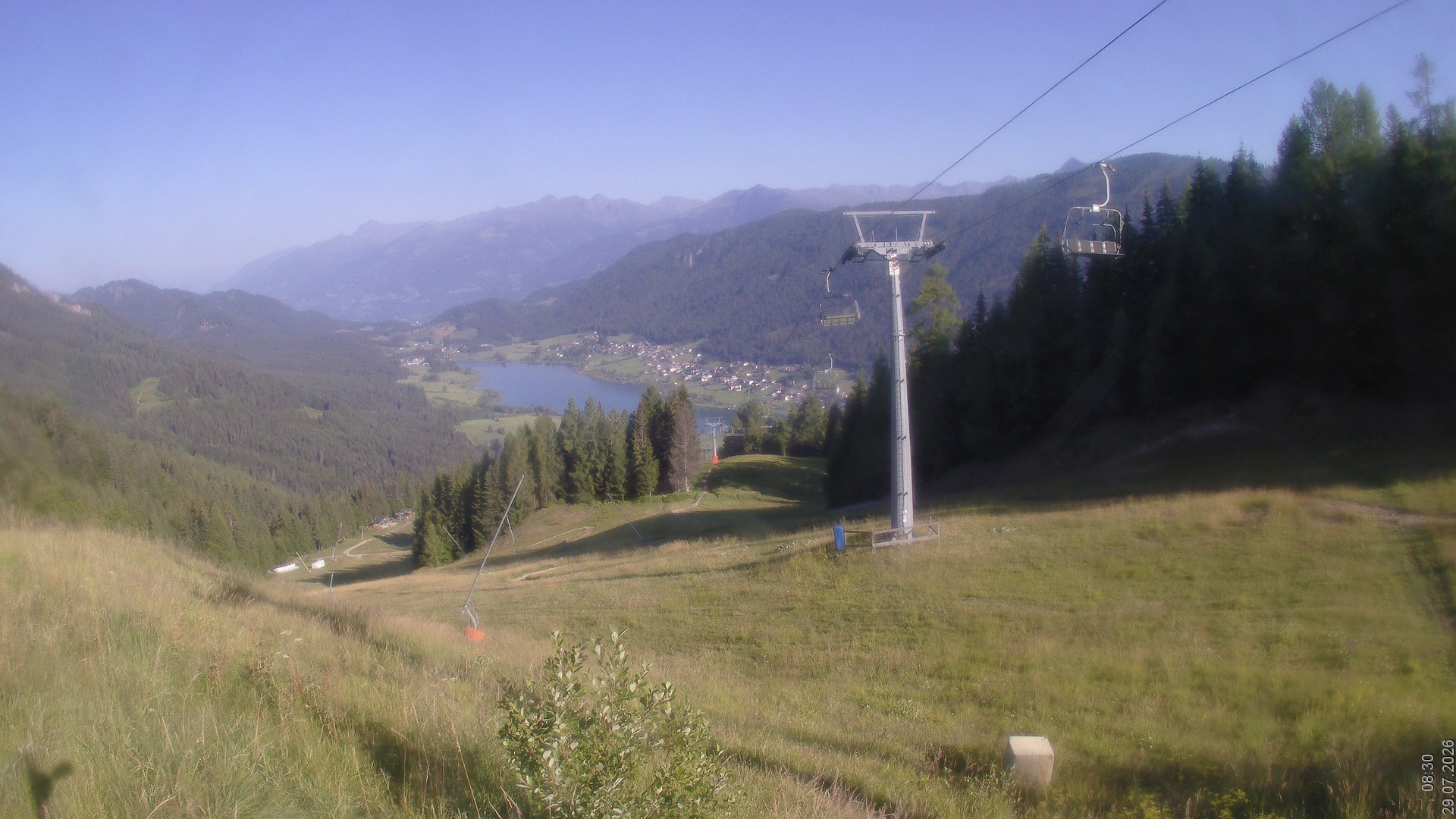 Archiv Foto Webcam Bergbahnen Weissensee - Bergstation