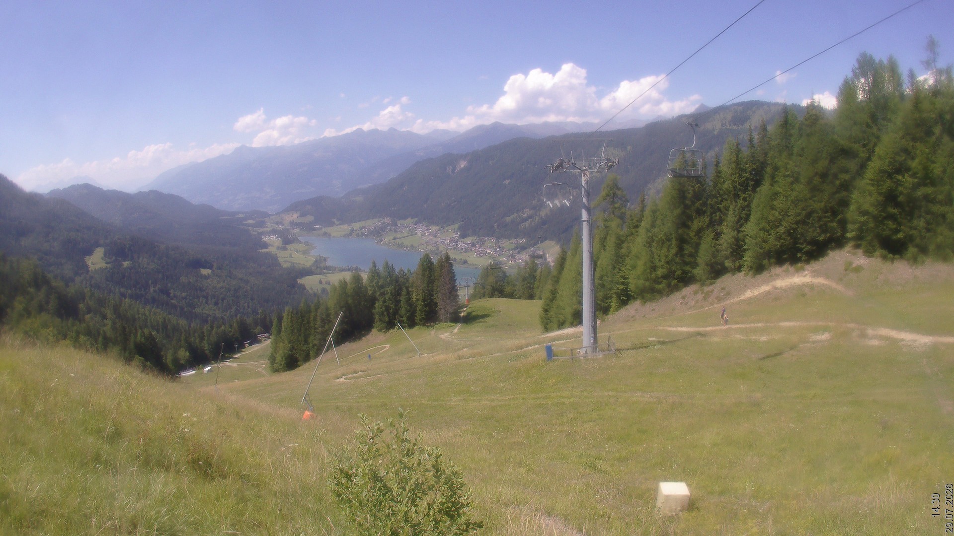 Archiv Foto Webcam Bergbahnen Weissensee - Bergstation