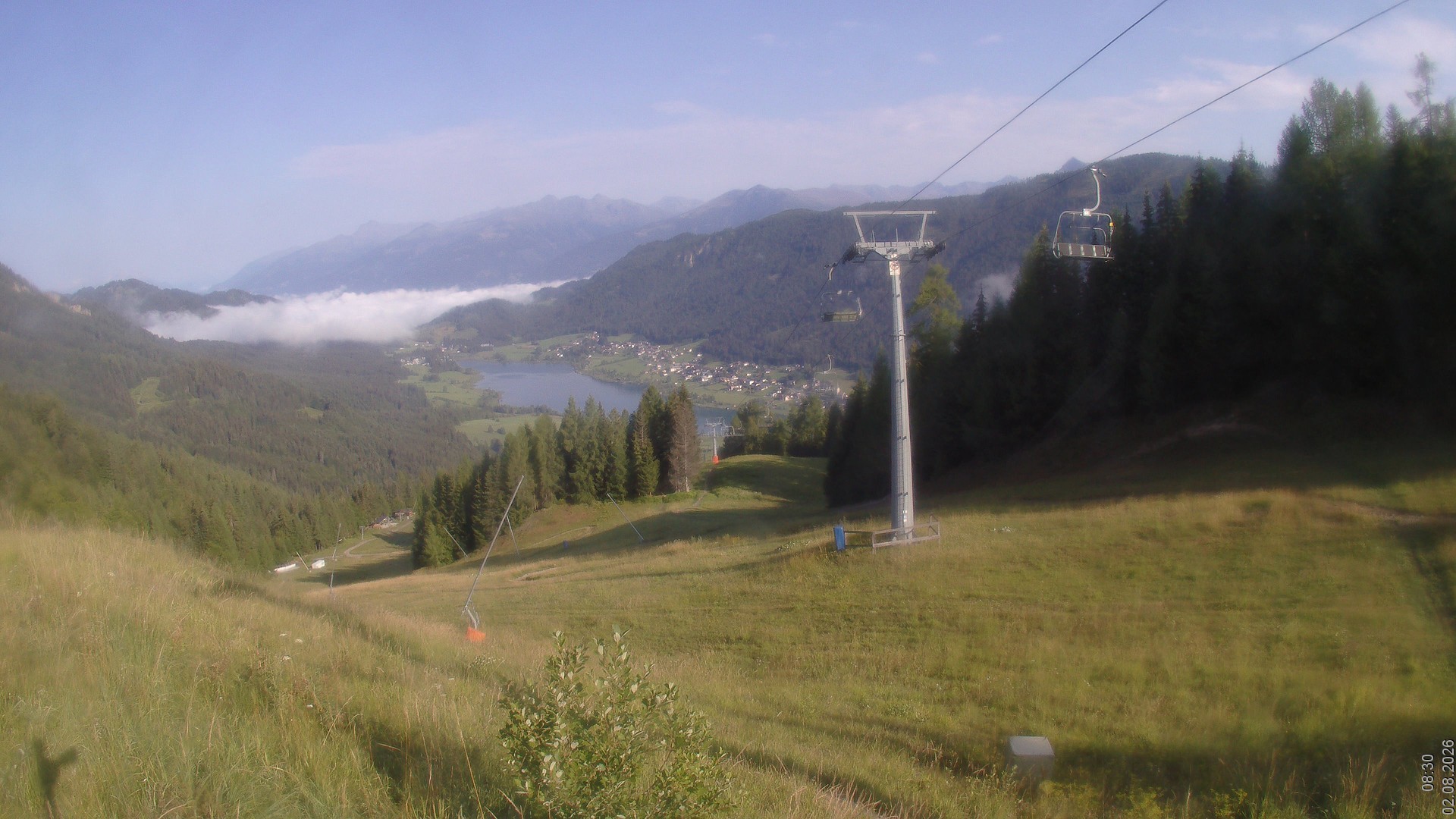 Archived image Webcam Naturpark Weissensee - Carinthia