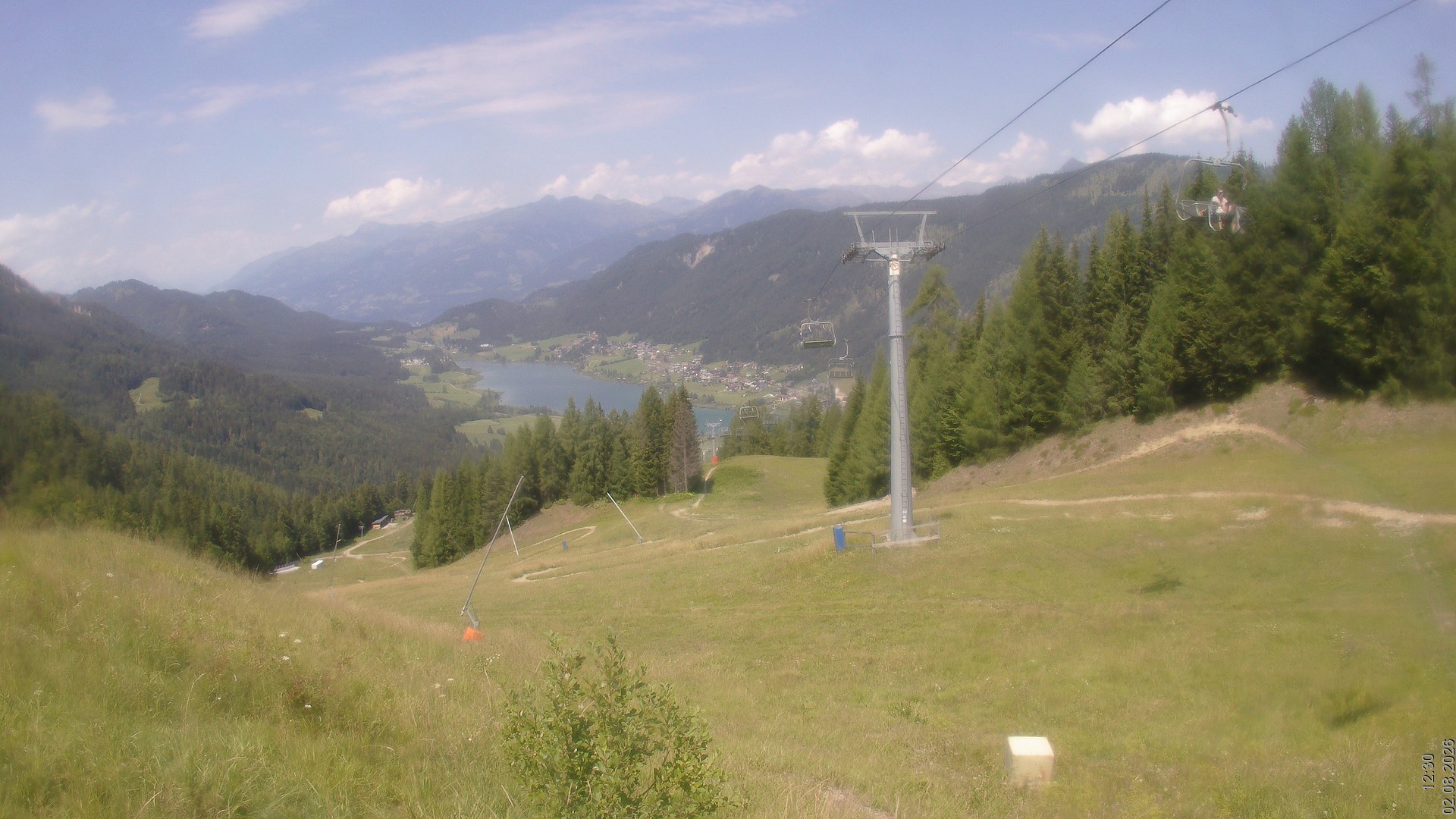 Archiv Foto Webcam Bergbahnen Weissensee - Bergstation