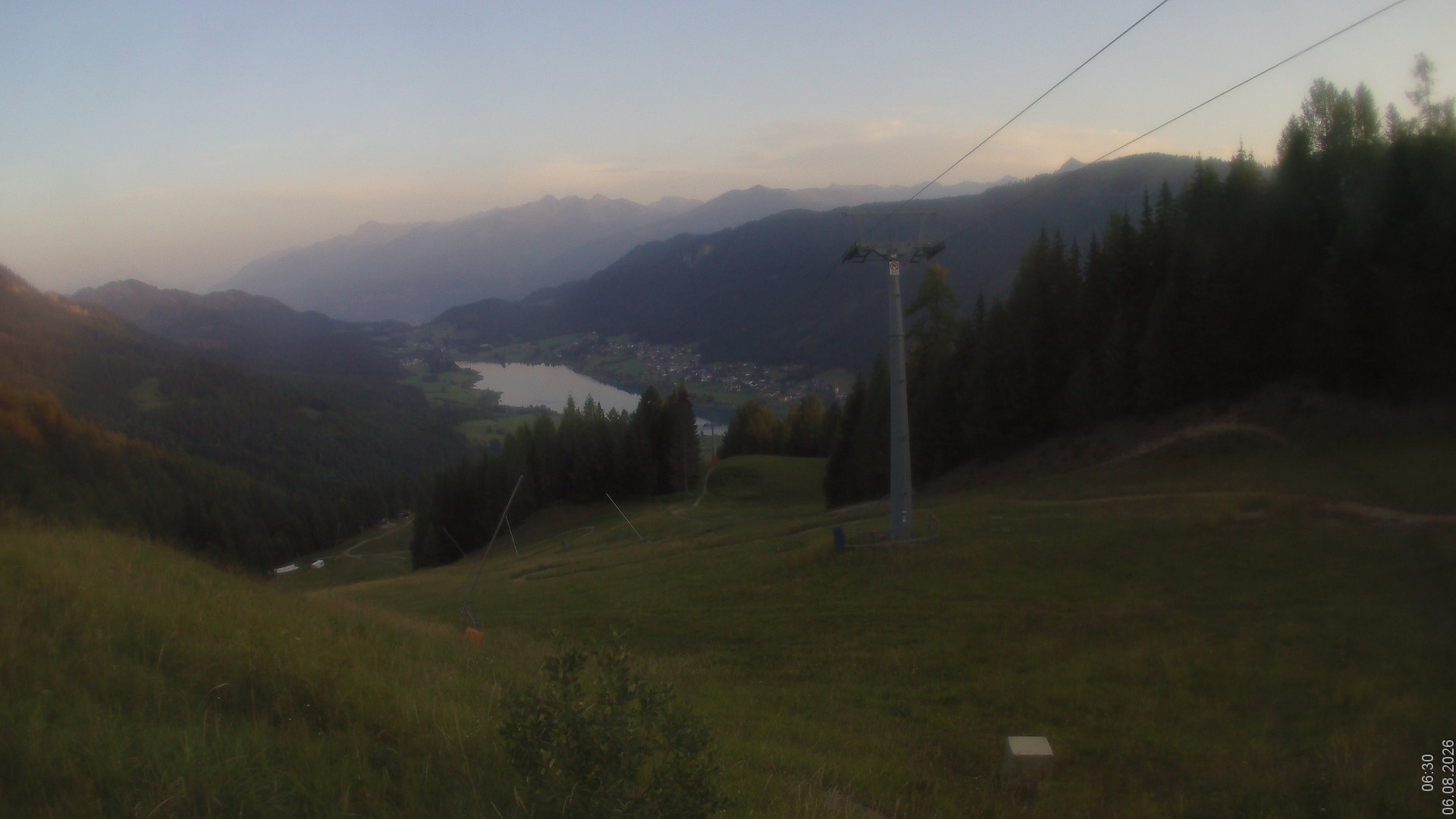 Archived image Webcam Naturpark Weissensee - Carinthia