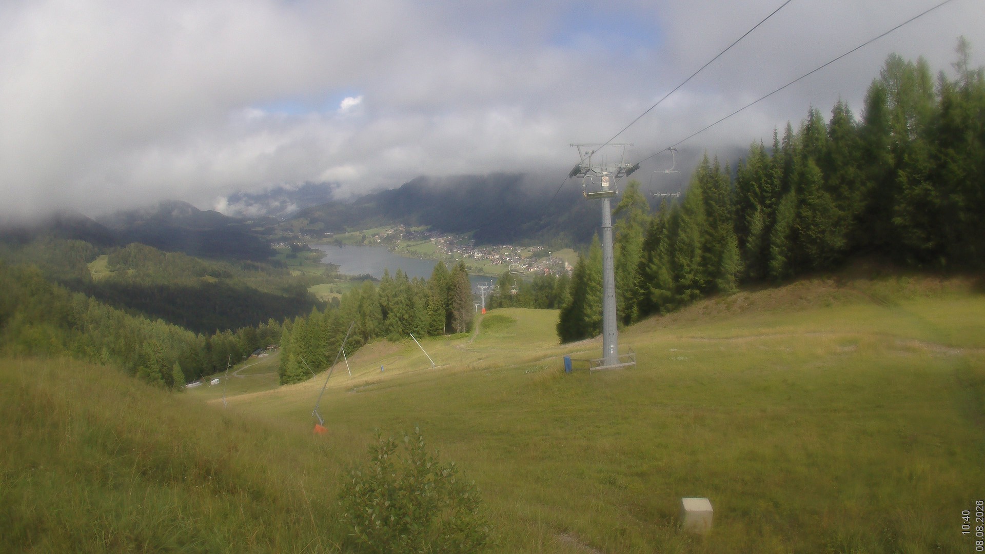 Archiv Foto Webcam Bergbahnen Weissensee - Bergstation