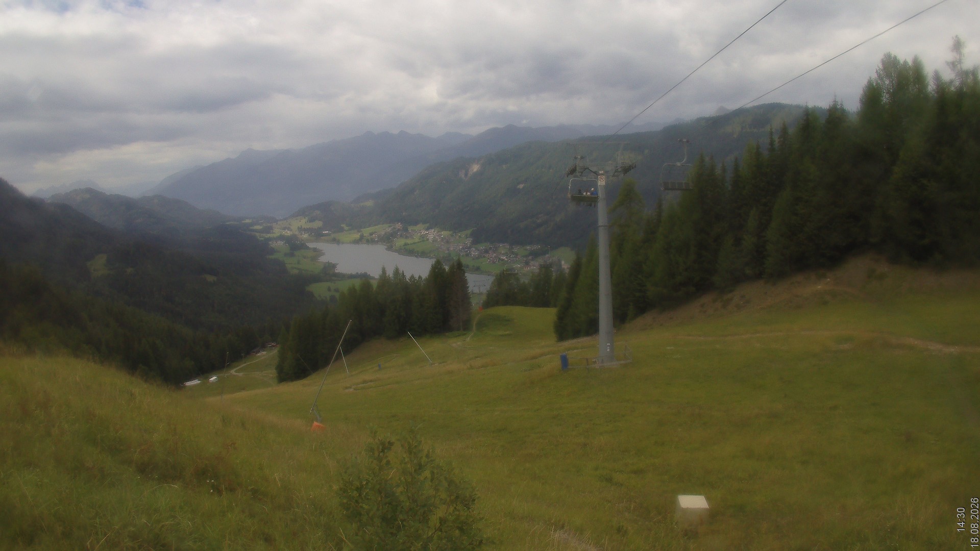 Archived image Webcam Naturpark Weissensee - Carinthia