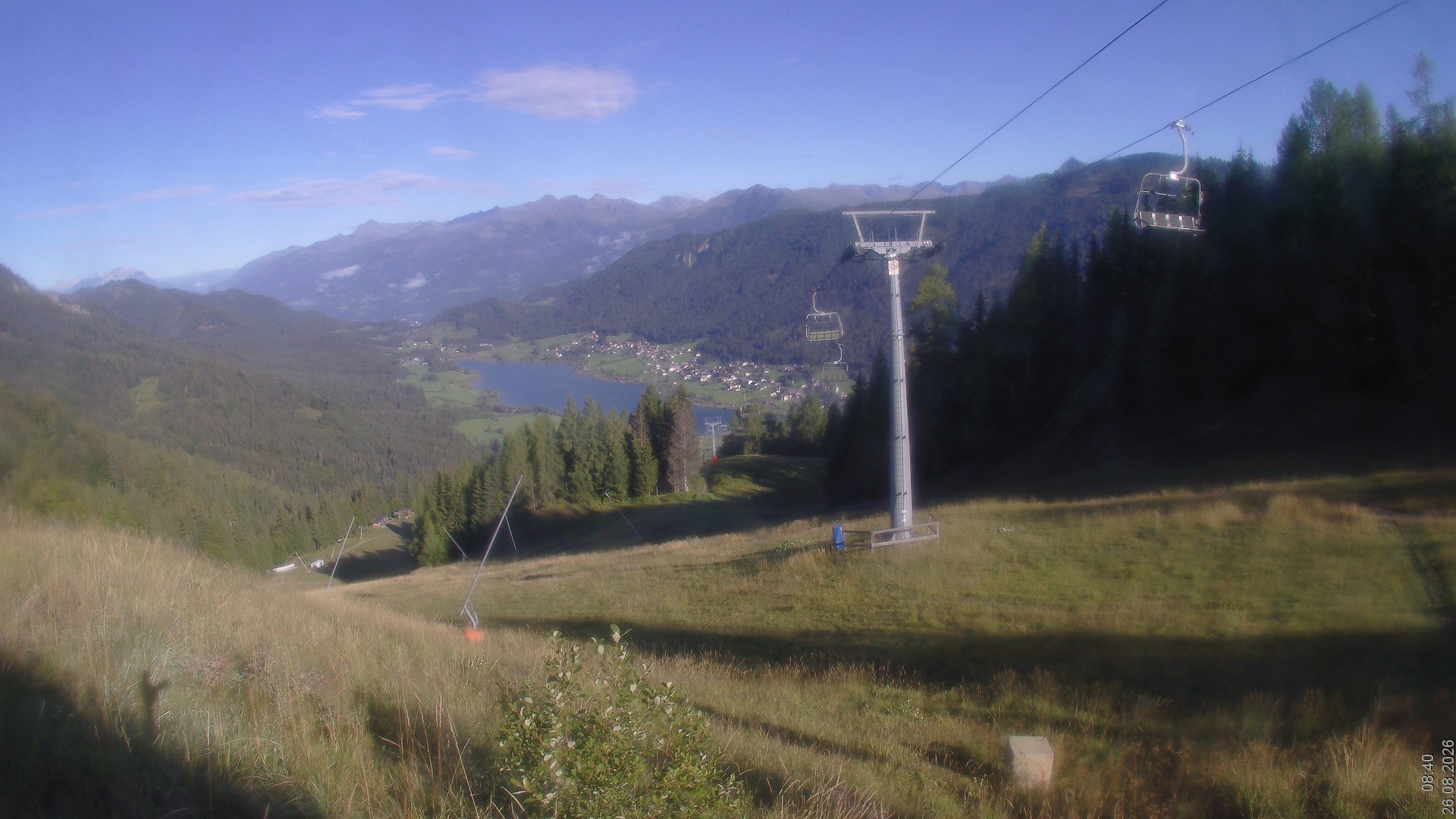 Archiv Foto Webcam Bergbahnen Weissensee - Bergstation