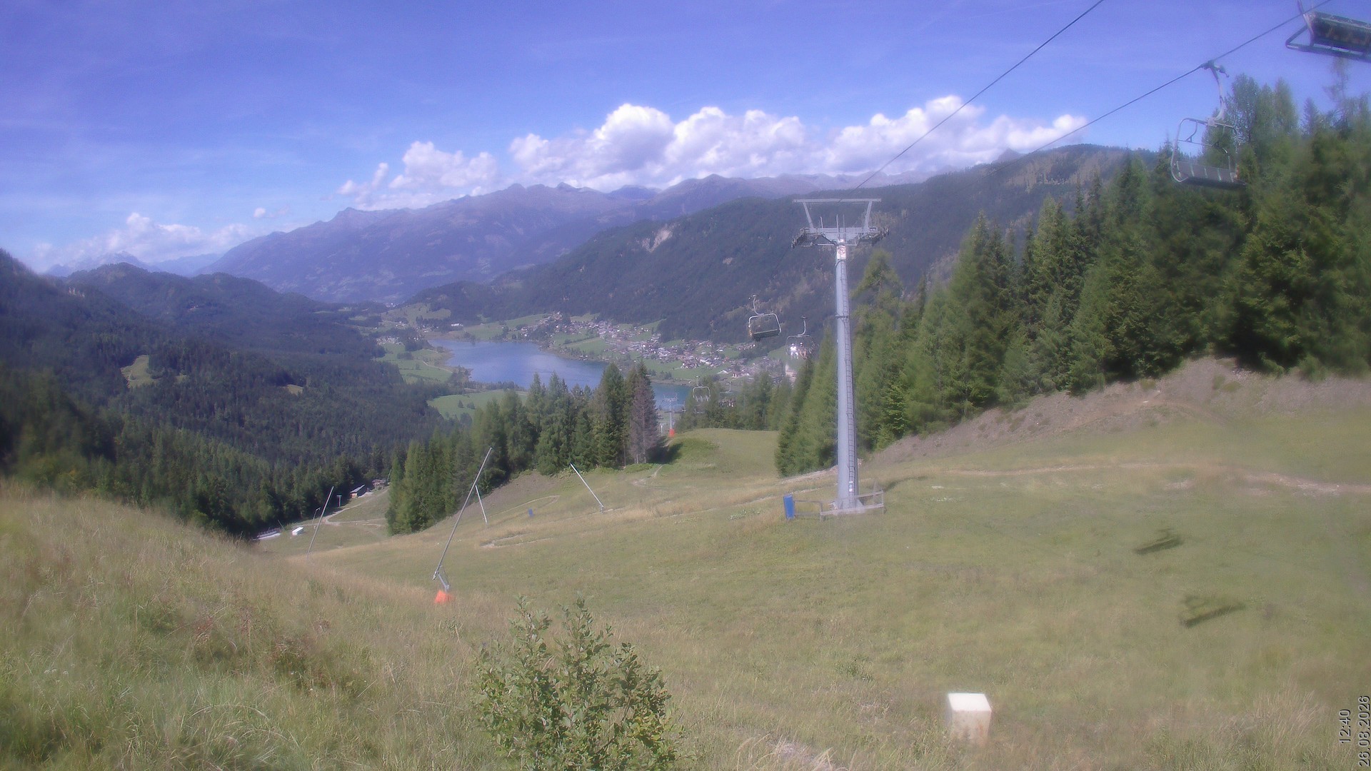 Archiv Foto Webcam Bergbahnen Weissensee - Bergstation