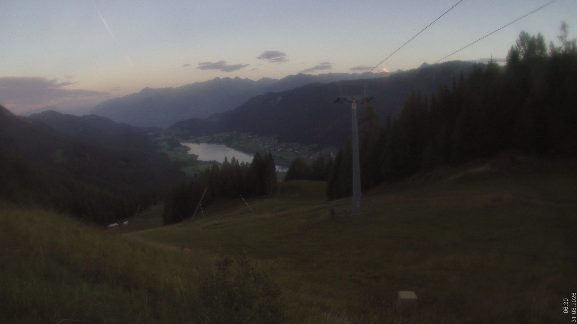 Archiv Foto Webcam Bergbahnen Weissensee - Bergstation