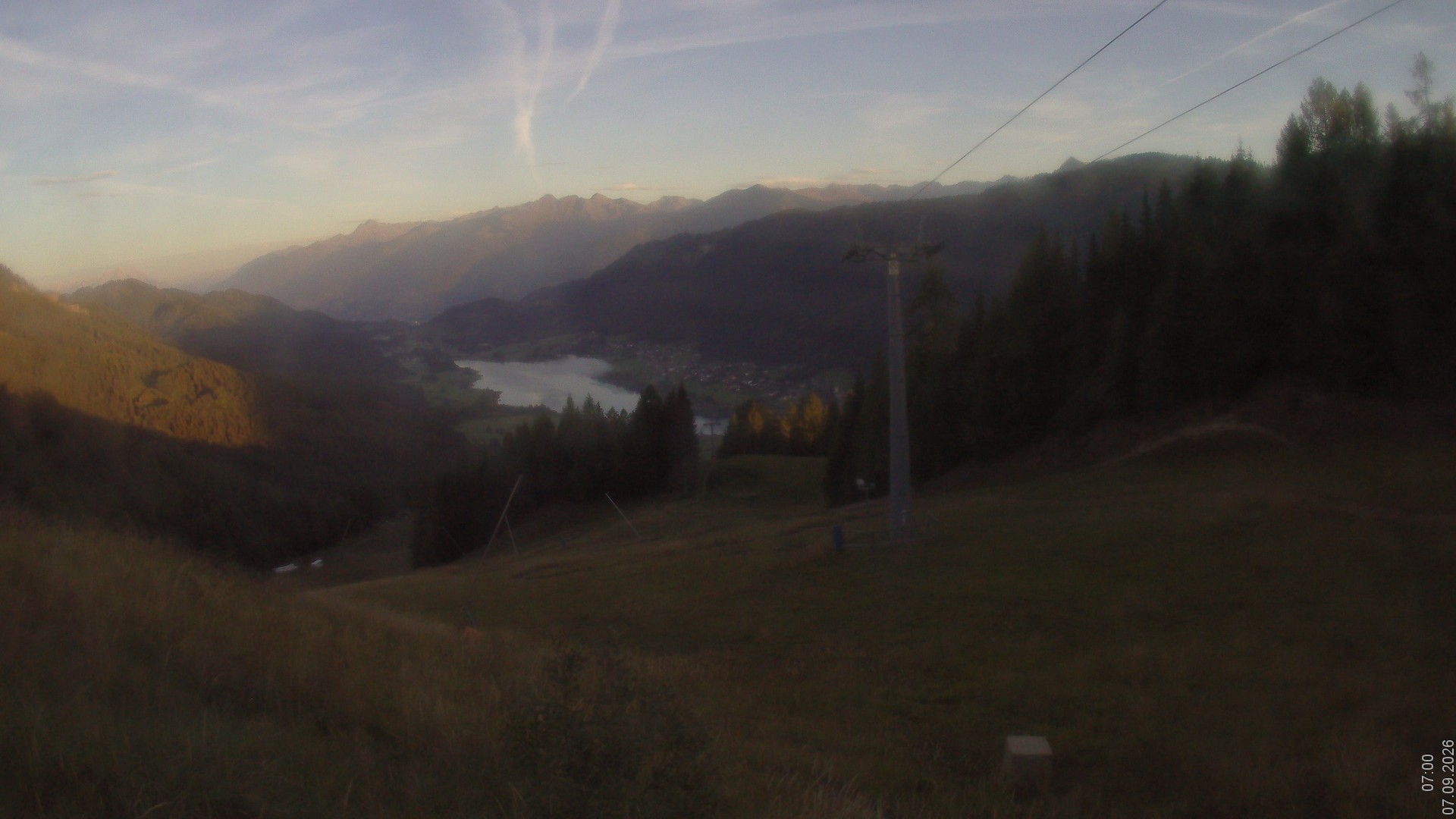 Archiv Foto Webcam Bergbahnen Weissensee - Bergstation