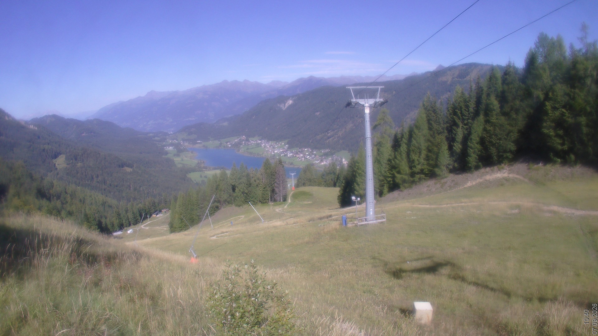 Archiv Foto Webcam Bergbahnen Weissensee - Bergstation