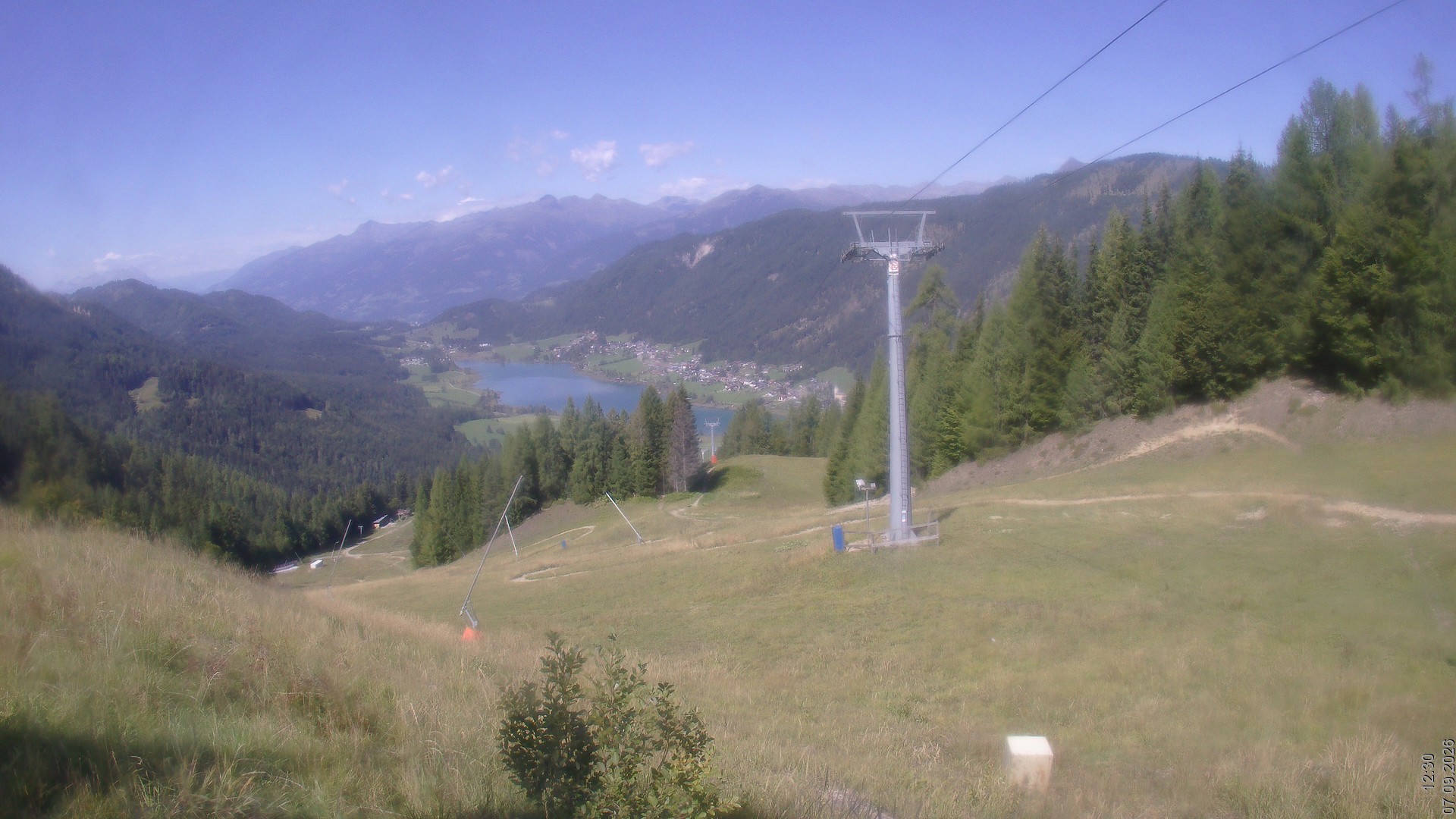 Archiv Foto Webcam Bergbahnen Weissensee - Bergstation