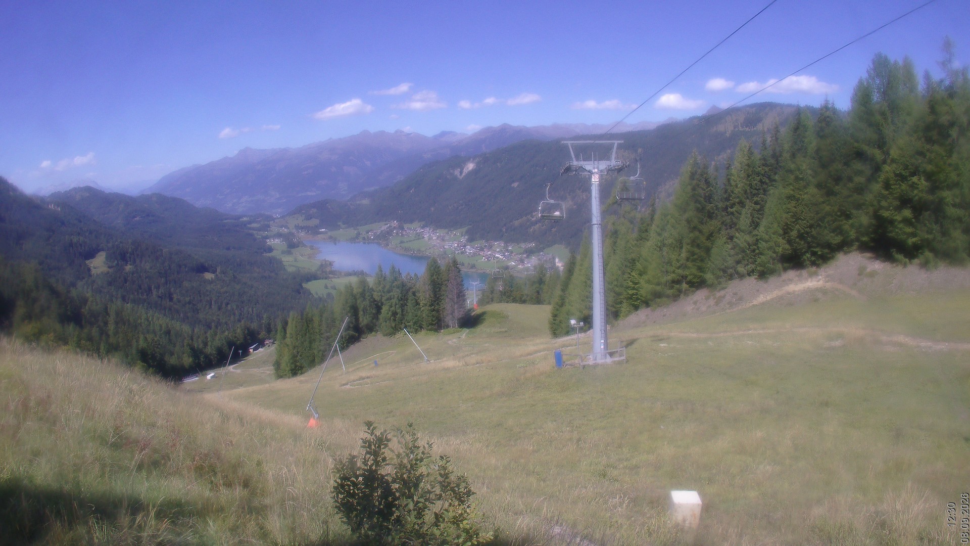 Archiv Foto Webcam Bergbahnen Weissensee - Bergstation