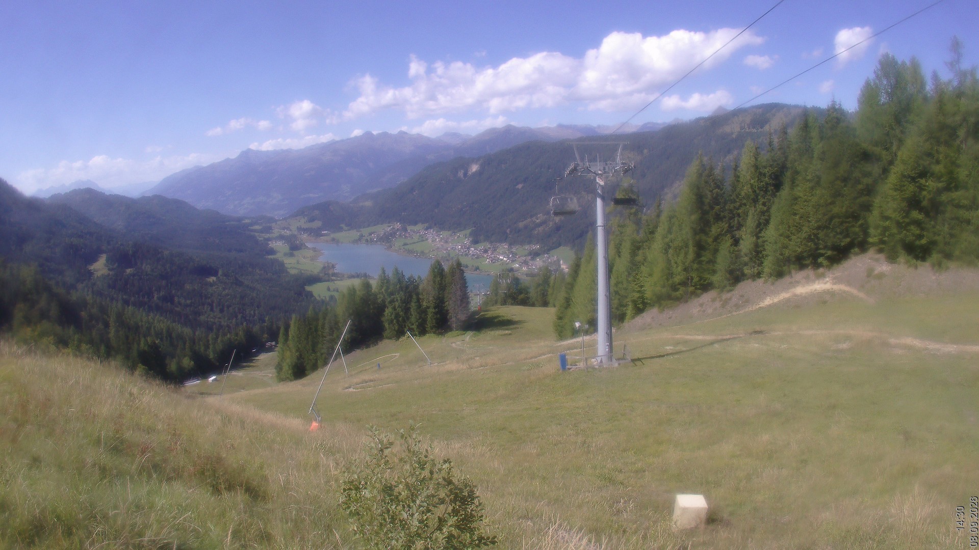 Archiv Foto Webcam Bergbahnen Weissensee - Bergstation