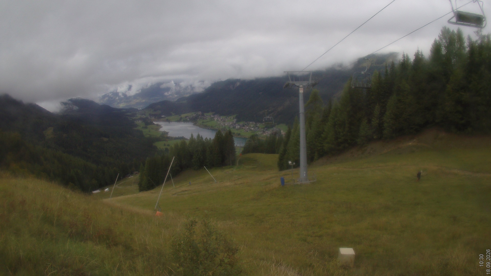 Archiv Foto Webcam Bergbahnen Weissensee - Bergstation