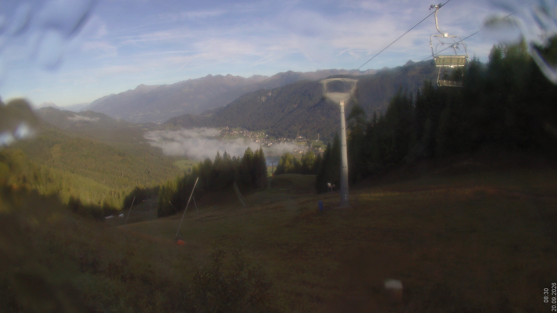 Archiv Foto Webcam Bergbahnen Weissensee - Bergstation