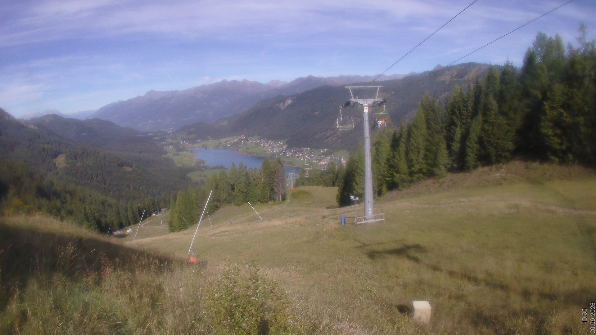 Archiv Foto Webcam Bergbahnen Weissensee - Bergstation