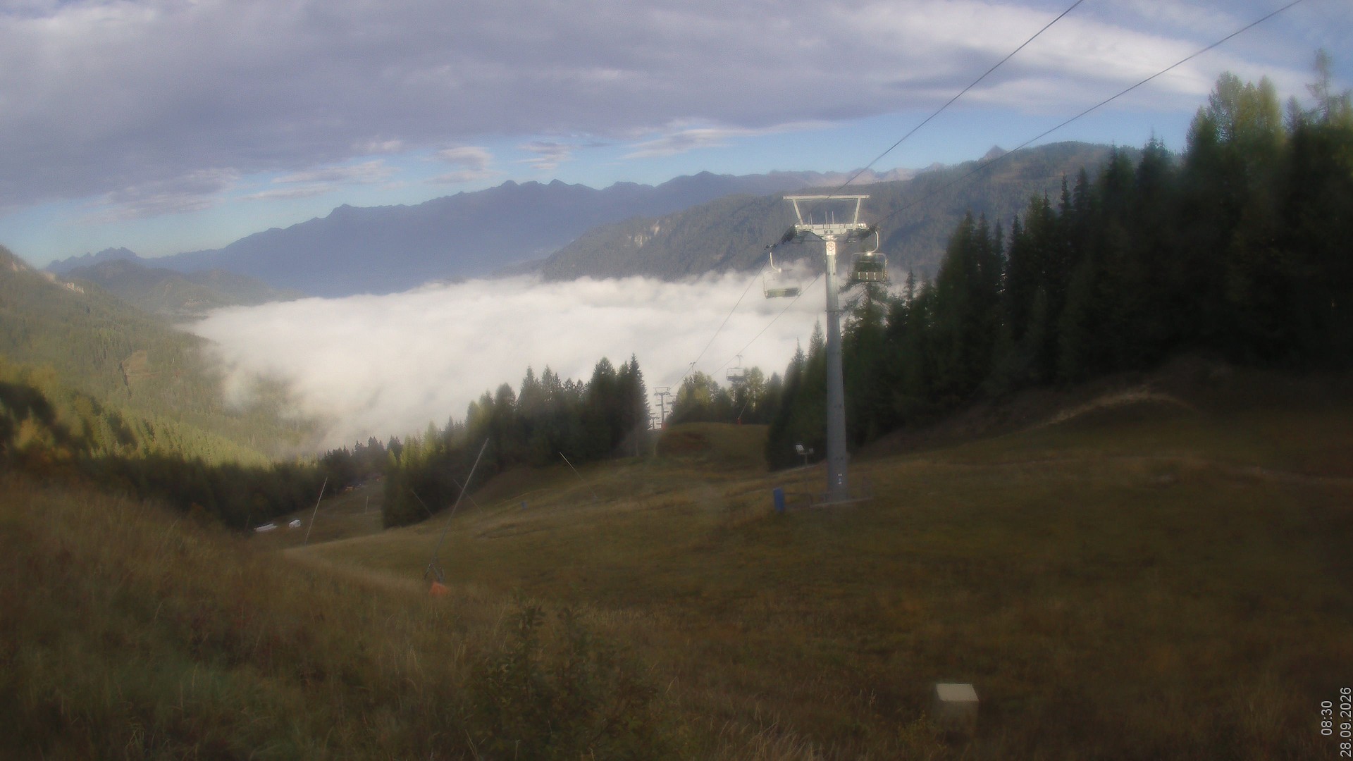 Archiv Foto Webcam Bergbahnen Weissensee - Bergstation