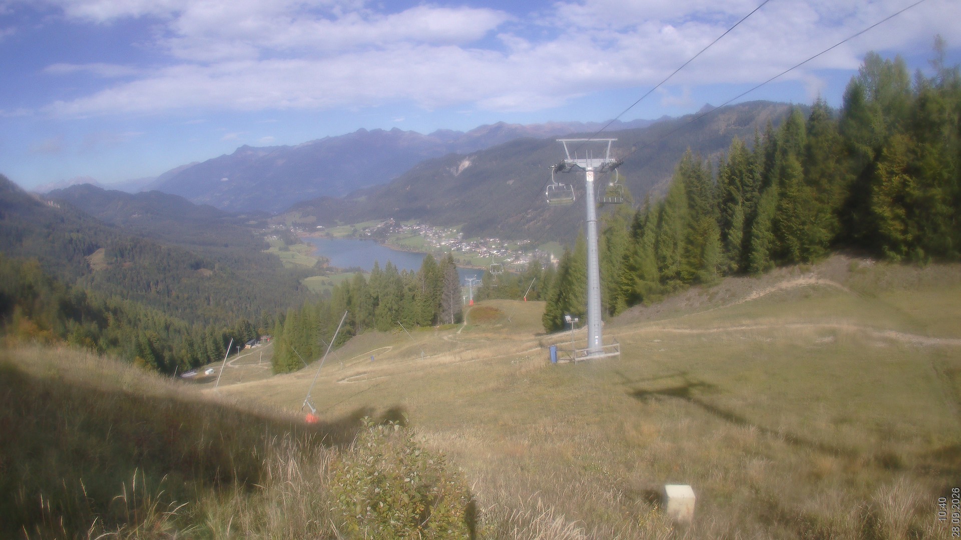 Archiv Foto Webcam Bergbahnen Weissensee - Bergstation