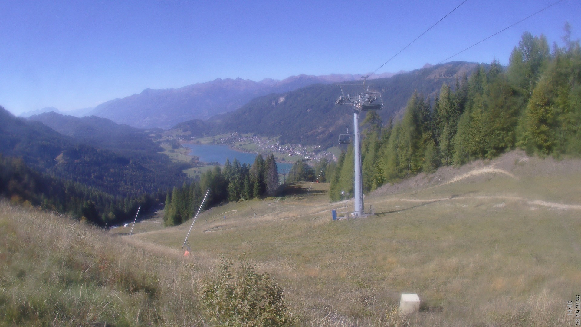 Archiv Foto Webcam Bergbahnen Weissensee - Bergstation