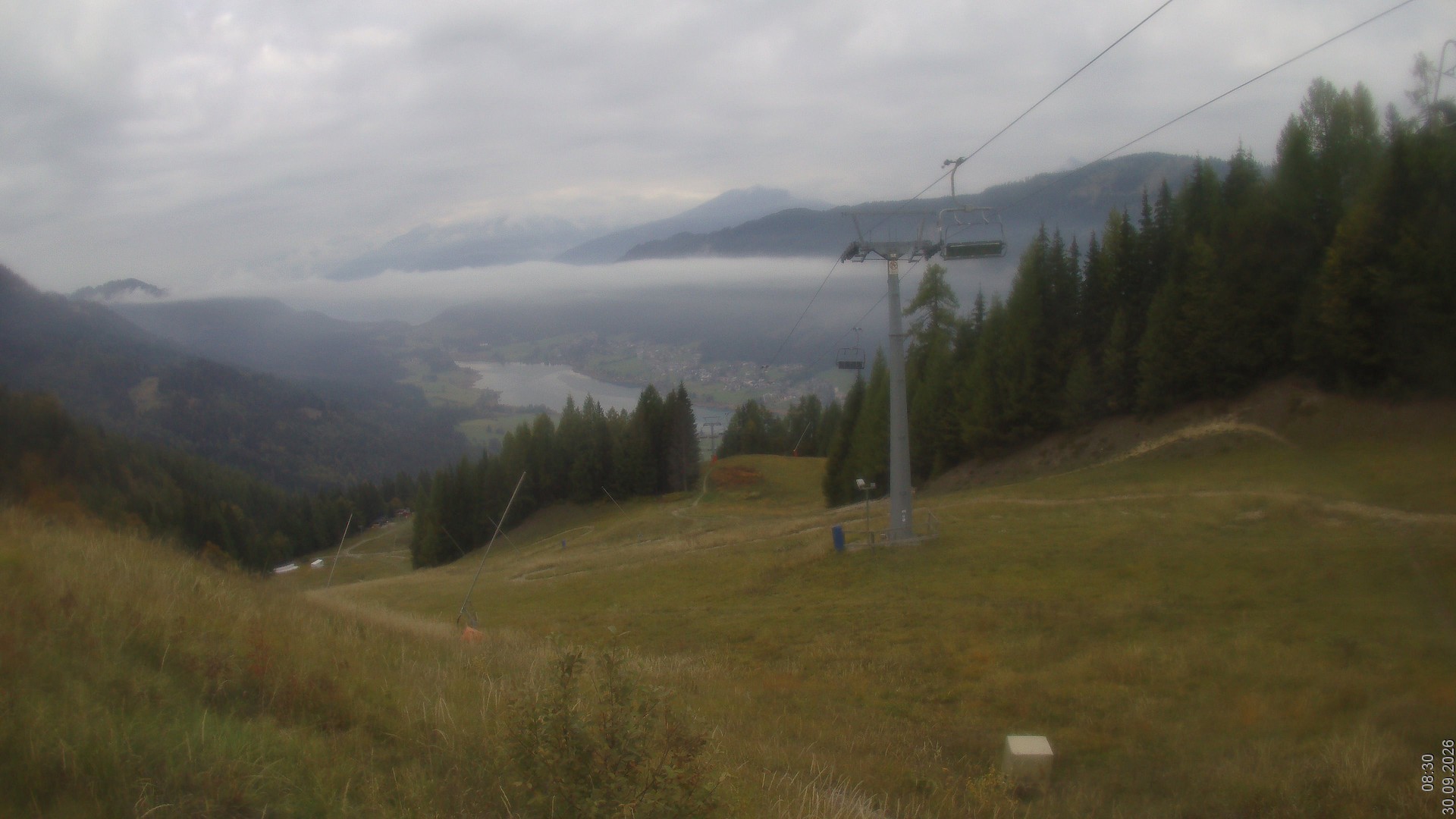 Archiv Foto Webcam Bergbahnen Weissensee - Bergstation