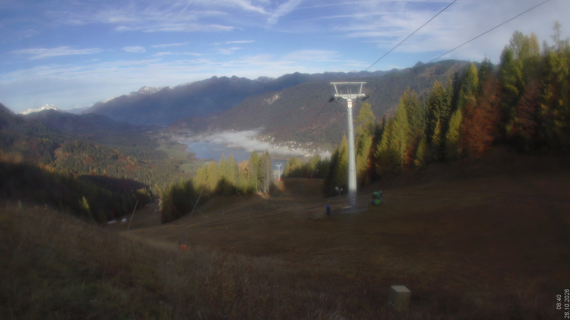 Archiv Foto Webcam Bergbahnen Weissensee - Bergstation