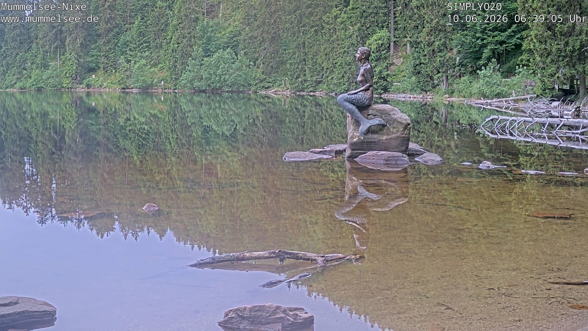 Archived image Webcam Lake Mummelsee - Black Forest