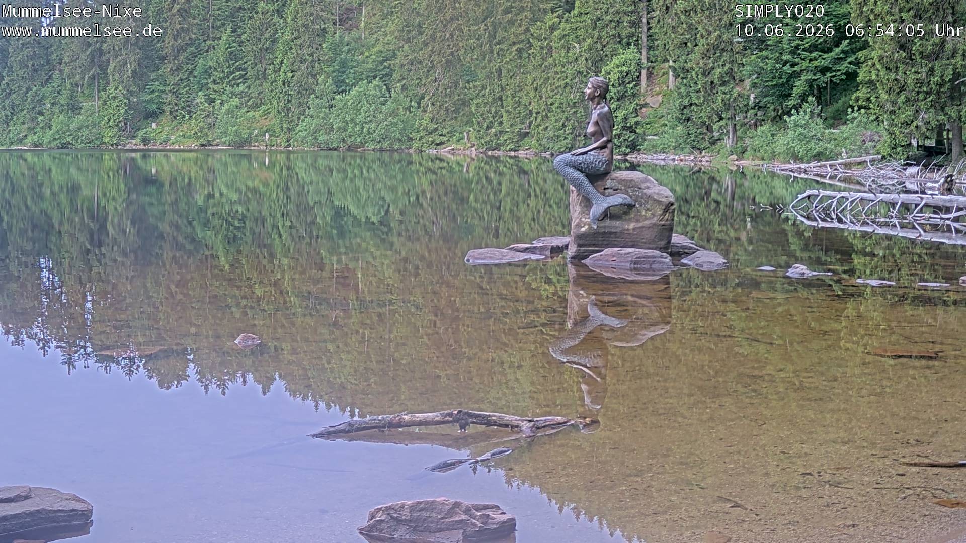 Archived image Webcam Lake Mummelsee - Black Forest