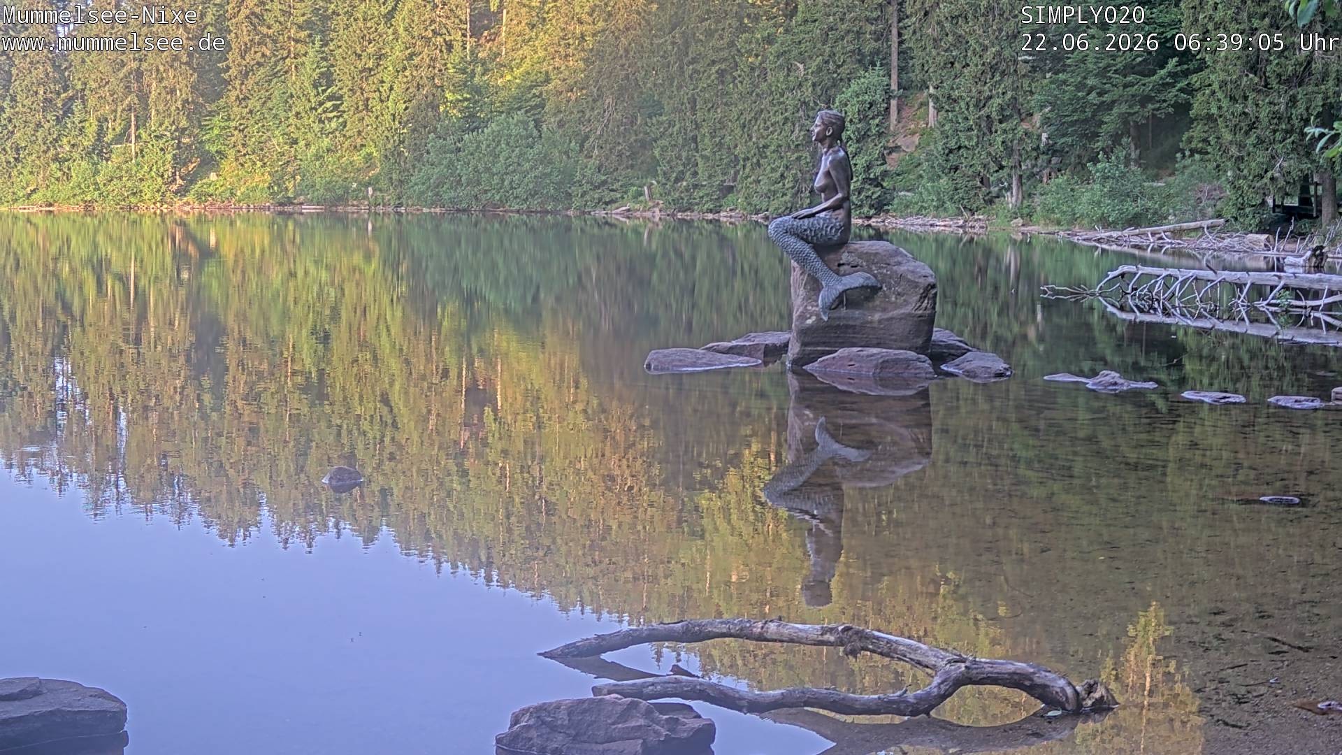 Archived image Webcam Lake Mummelsee - Black Forest