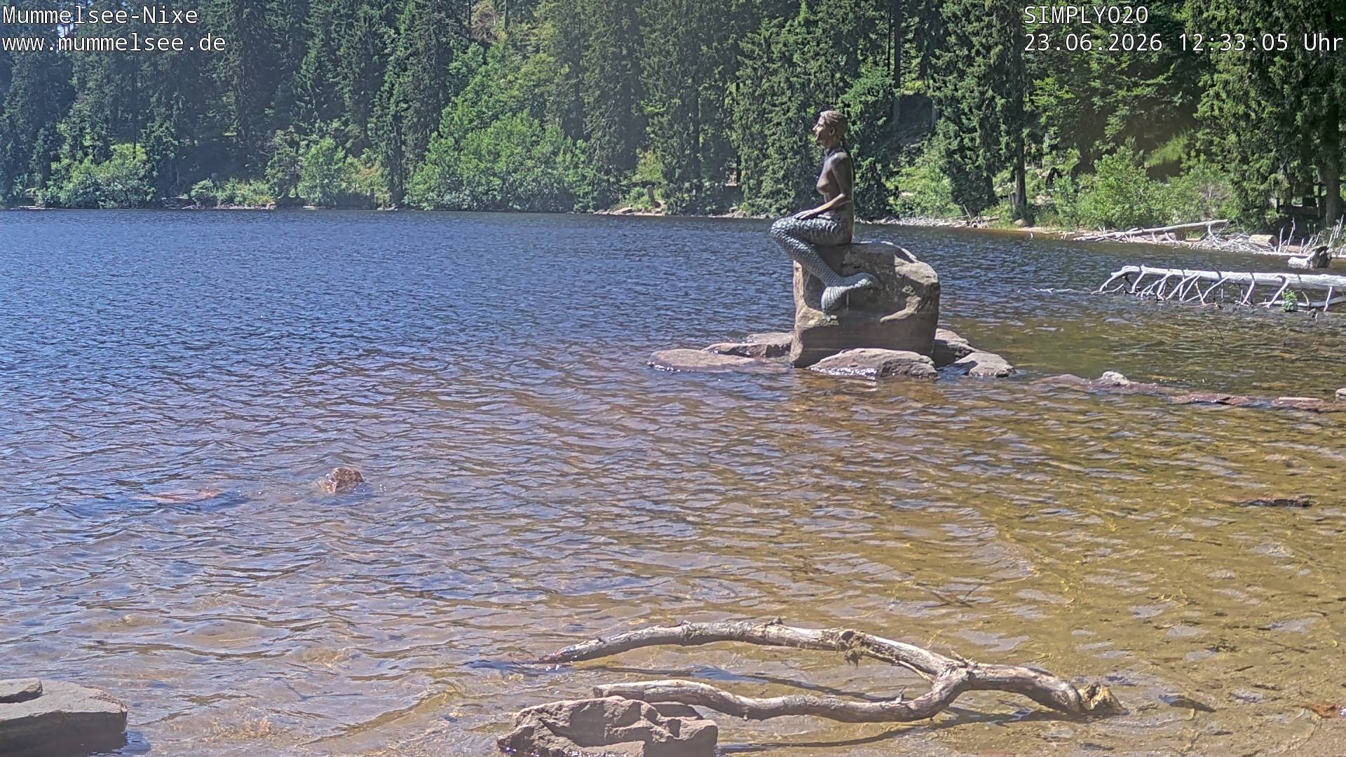 Archived image Webcam Lake Mummelsee - Black Forest