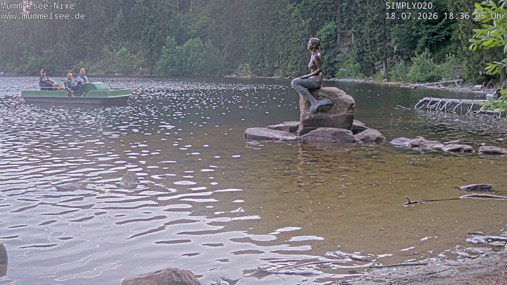 Archived image Webcam Lake Mummelsee - Black Forest