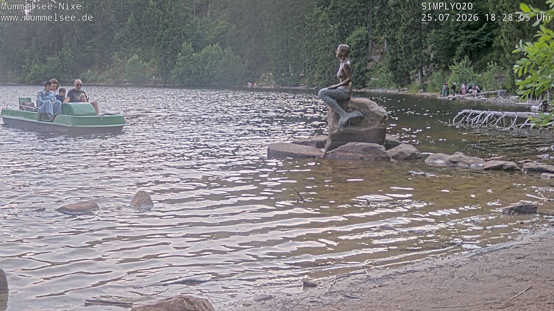 Archived image Webcam Lake Mummelsee - Black Forest