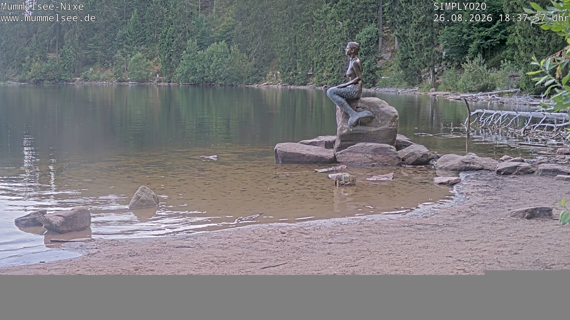Archived image Webcam Lake Mummelsee - Black Forest