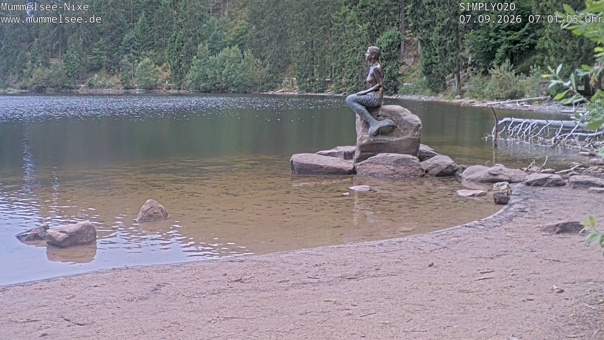 Archived image Webcam Lake Mummelsee - Black Forest