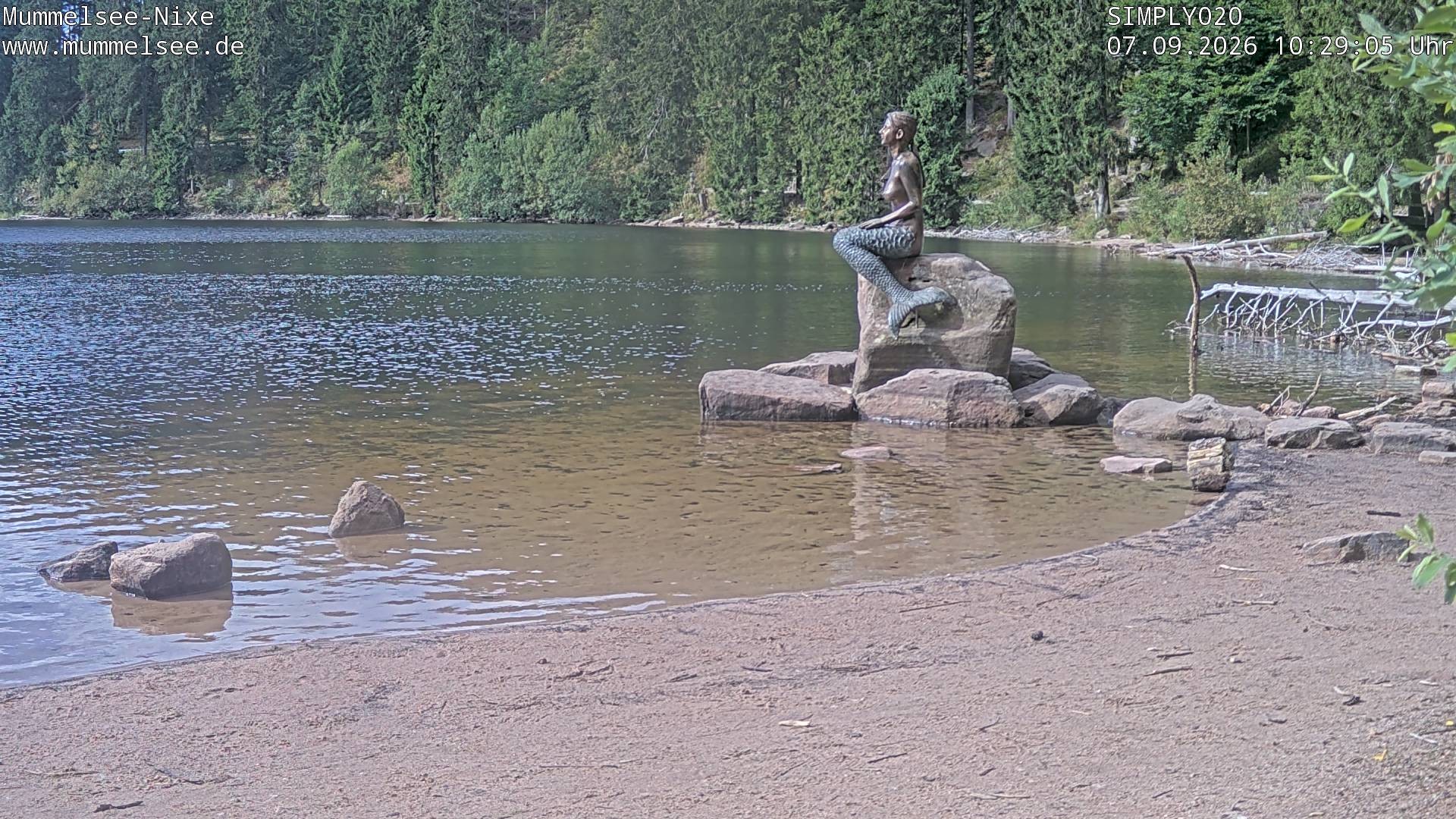 Archived image Webcam Lake Mummelsee - Black Forest