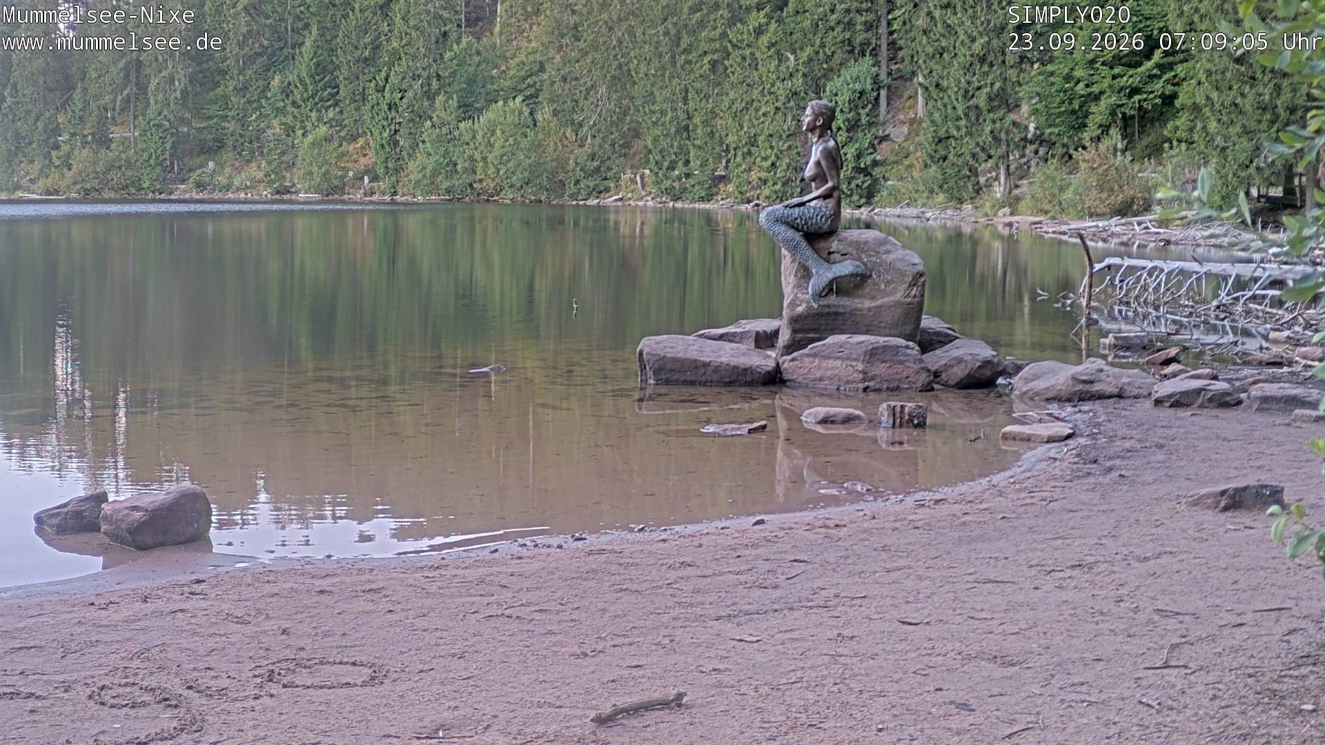 Archived image Webcam Lake Mummelsee - Black Forest