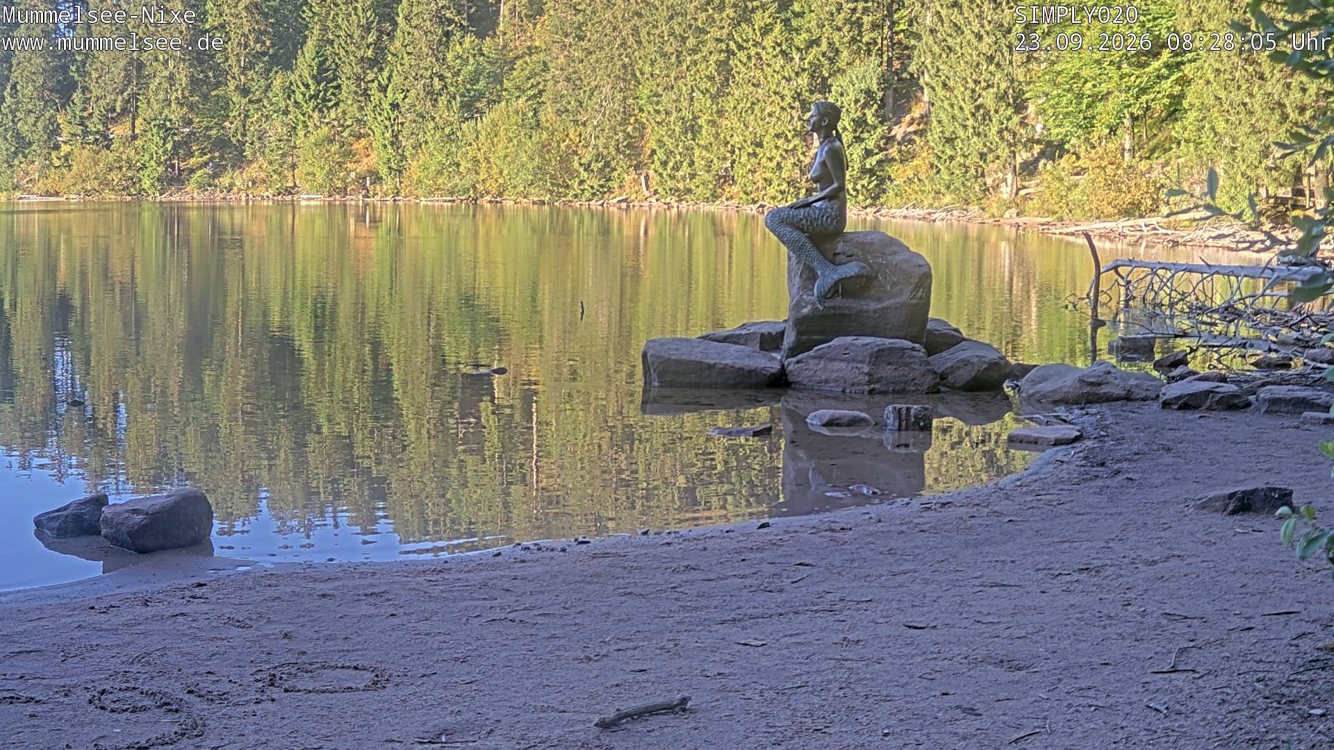 Archived image Webcam Lake Mummelsee - Black Forest