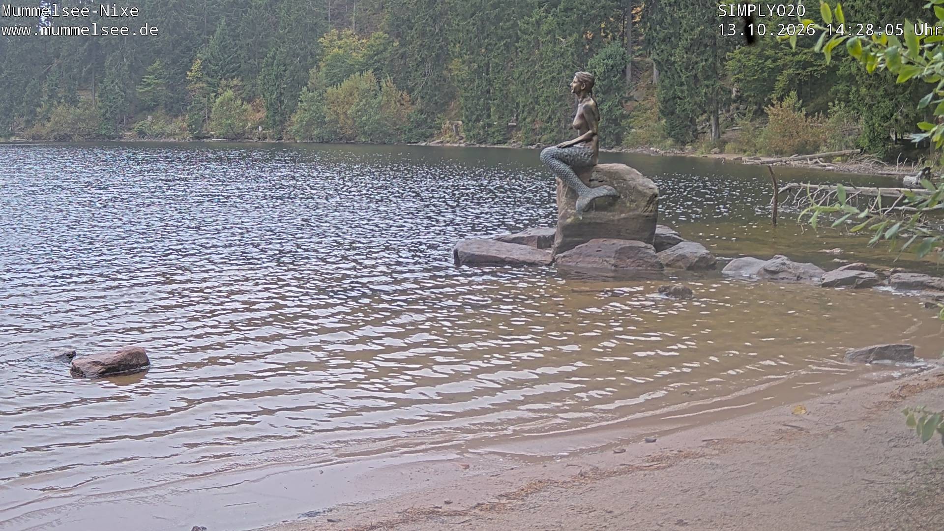Archived image Webcam Lake Mummelsee - Black Forest