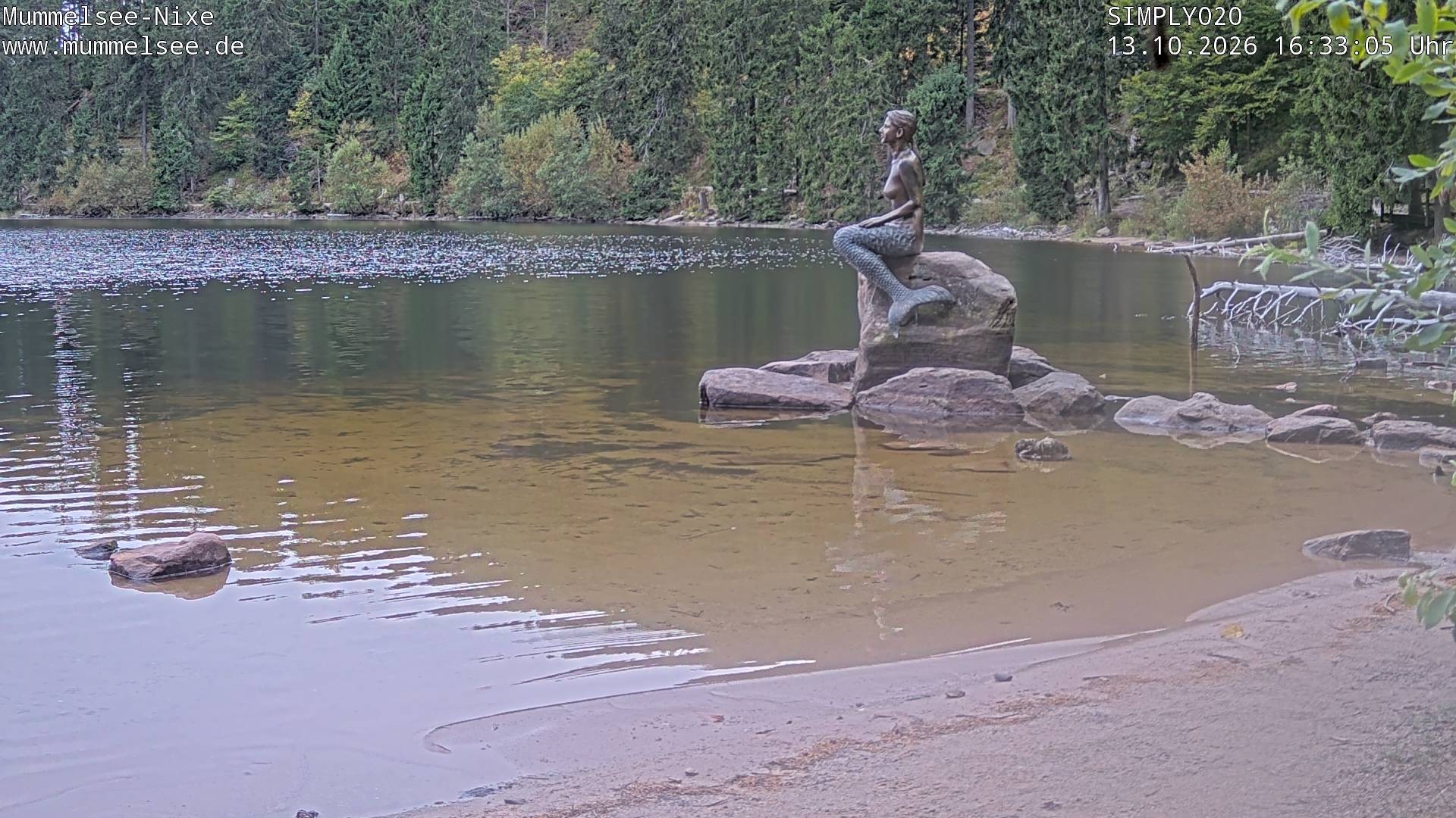 Archived image Webcam Lake Mummelsee - Black Forest