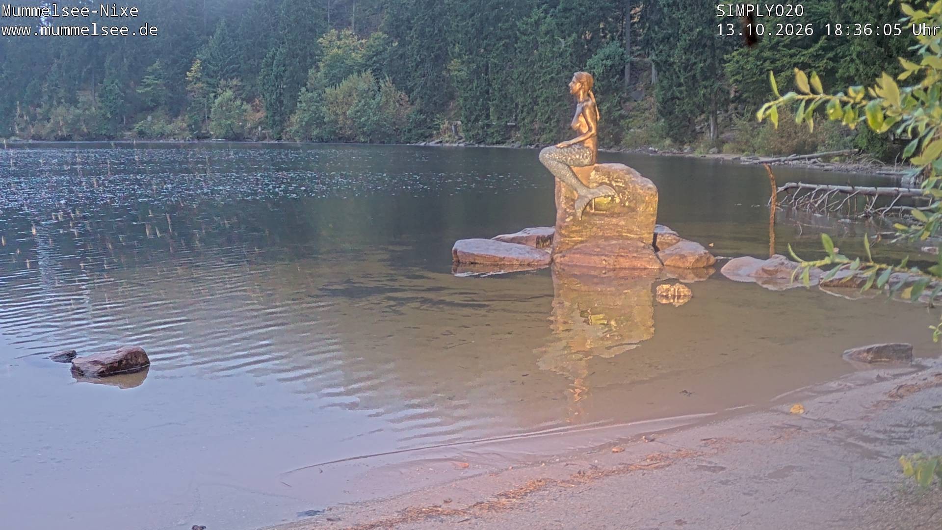 Archived image Webcam Lake Mummelsee - Black Forest