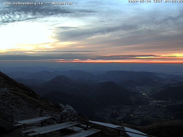 Archiv Foto Webcam Fischerhütte - Puchberg am Schneeberg
