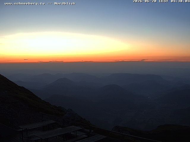 Archiv Foto Webcam Fischerhütte - Puchberg am Schneeberg