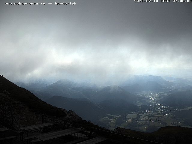 Archiv Foto Webcam Fischerhütte - Puchberg am Schneeberg