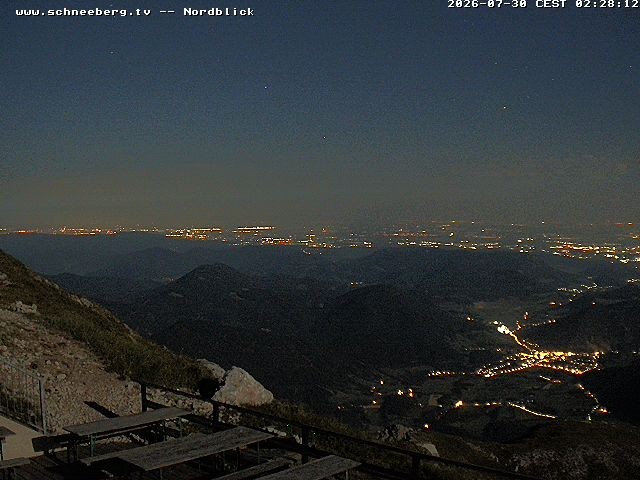 Archiv Foto Webcam Fischerhütte - Puchberg am Schneeberg