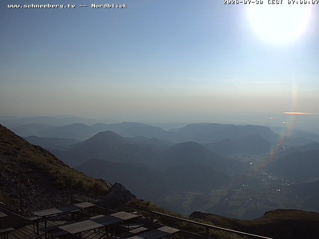 Archiv Foto Webcam Fischerhütte - Puchberg am Schneeberg