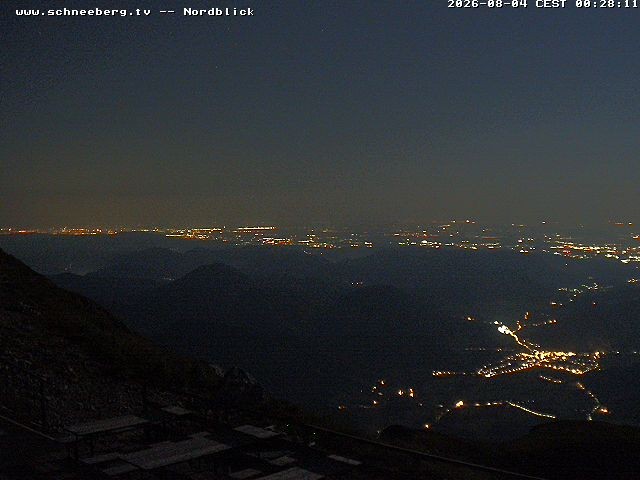Archiv Foto Webcam Fischerhütte - Puchberg am Schneeberg
