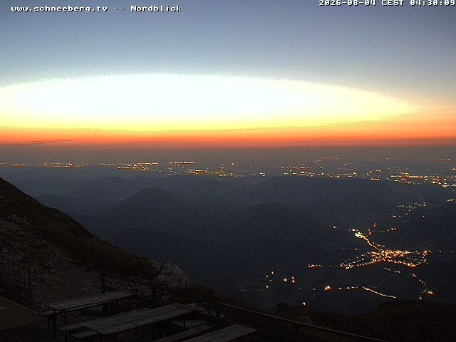Archiv Foto Webcam Fischerhütte - Puchberg am Schneeberg